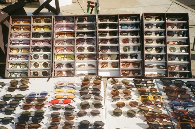 
                  
                     Sunglasses Vendor Outside of Prospect Park <br> 
                     Canon 
                     AE-1 
                  
                  
